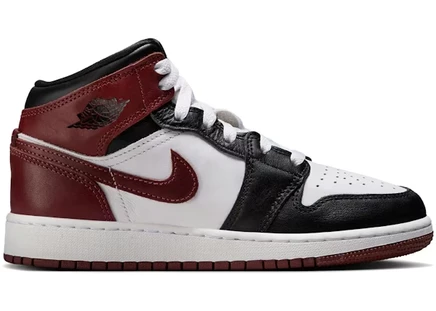 Jordan 1 Mid SE Dark Pony (GS) white/dark pony/black