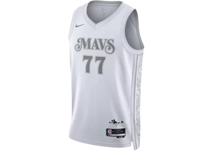 Мужская майка Nike Luka Dončić Mavericks Dri-FIT, белая
