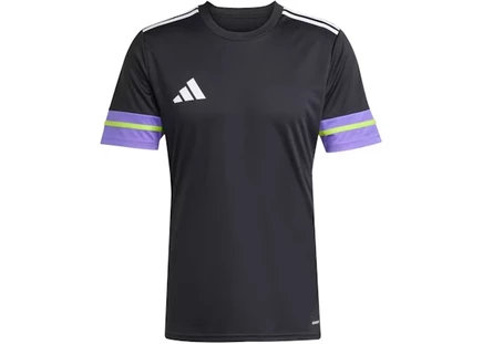 Мужская футболка Adidas Squadra 25, черно-пурпурно-салатовая