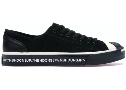 Кроссовки Converse Jack Purcell Ox Neighborhood, черно-белые