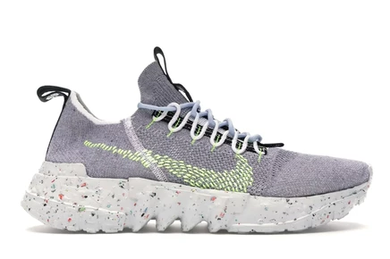 Мужские кроссовки Nike Space Hippie 01, wolf grey/volt