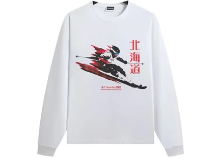 Унисекс лонгслив Kith x Columbia Skier Vintage, белый