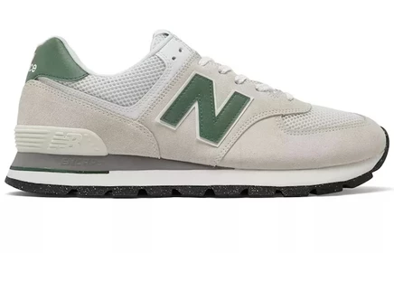 Мужские кроссовки New Balance 574 Rugged, бело-зеленые
