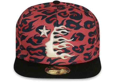 Мужская кепка snapback Hellstar Cheetah Print, красная