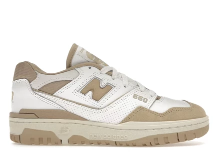 Мужские кроссовки New Balance 550, бело-бежевые