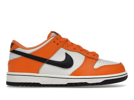 Детские кроссовки Nike Dunk Low Halloween 2022, серо-черно-оранжевые