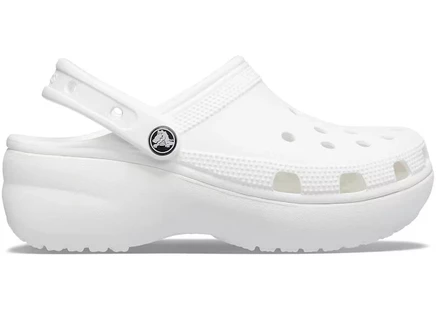 Женские сабо Crocs Classic Platform Clog, белые
