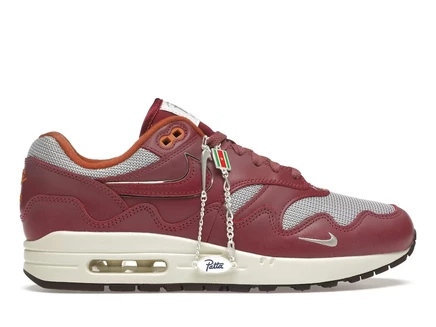 Мужские кроссовки Nike Air Max 1 Patta Waves, бордовые