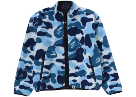 Мужская двусторонняя куртка Bape ABC Camo, синяя