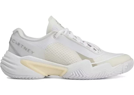 Женские кроссовки Adidas Barricade by Stella McCartney, белые с миндальным
