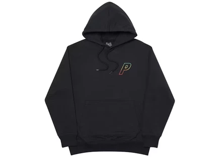 Мужское худи Palace Linear Triple Fade, черное