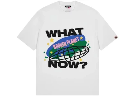 Унисекс футболка Broken Planet What Now, белая