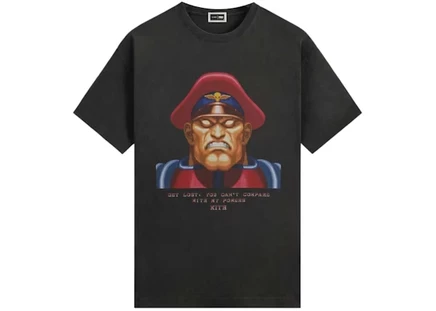 Мужская футболка Kith x Capcom M. Bison Vintage, черная