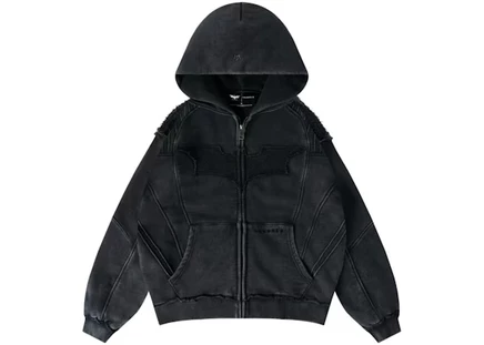 Мужская куртка на молнии YoungLA x Batman Armored, черная