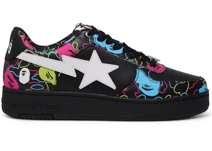 Мужские кроссовки Bape Bape Sta, черные/многоцветные