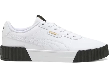 Женские кроссовки Puma Carina 3.0, белые/золотистые/черные