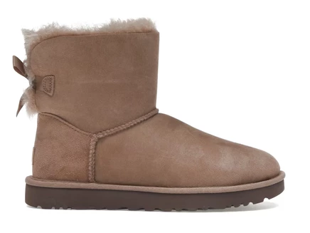 Женские ботинки UGG Mini Bailey Bow II, коричневые