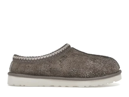 Мужские тапочки Ugg Tasman Shaggy из замши, дымчато-серые