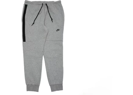 Мужские джоггеры Nike Tech Fleece, темно-серый меланж/черный