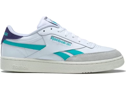 Мужские кроссовки Reebok Club C Revenge, белые с бирюзовым