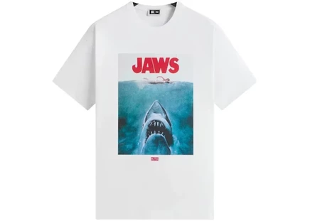Мужская футболка Kith x Jaws Main Poster Vintage, белая