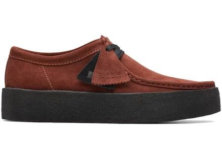 Мужские мокасины Clarks Wallabee Cup, замшевые, рыжие