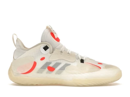 Мужские кроссовки Adidas Harden Vol. 5, бело-черно-красные