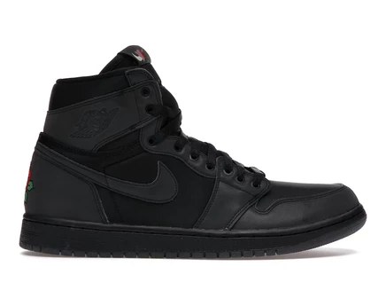 Женские кроссовки Jordan 1 Retro High Rox Brown, черные/золотистые