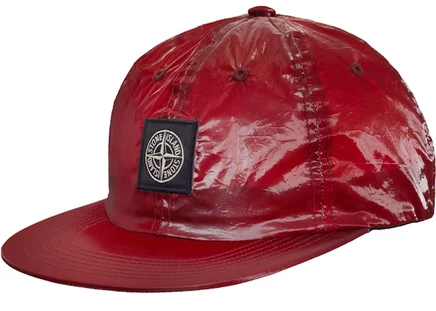 Унисекс кепка Supreme x Stone Island New Silk Light, красная