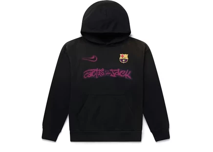 Мужское худи Travis Scott x Nike x FC Barcelona, черное