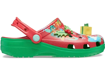 Мужские сабо Crocs Classic Clog Disney Christmas, красно-зелёные