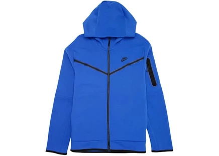 Мужское худи Nike Tech Fleece на молнии, синее/черное