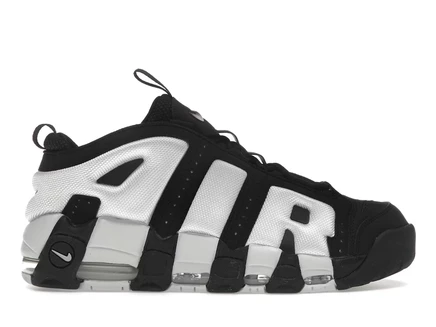 Мужские кроссовки Nike Air More Uptempo Low, черные/серебристые/Photon Dust