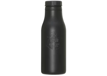 Бутылка для воды Starbucks x Fragment из нержавеющей стали с логотипом, матовая черная