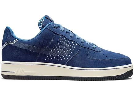 Кроссовки Nike Air Force 1 Low NAI-KE, сине-бело-черные