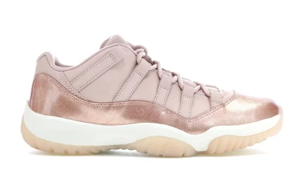 Женские кроссовки Jordan 11 Low Rose Gold, розовое золото