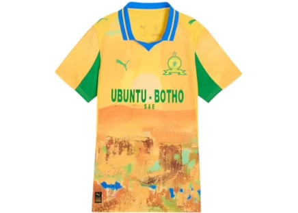 Женская джерси Puma KidSuper Mamelodi Sundowns Pele, желто-зеленая