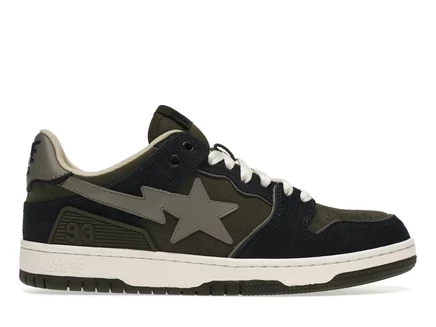 Мужские кроссовки Bape SK8 Sta, хаки/тёмно-синие