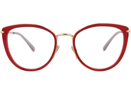 Женская оправа Pomellato Cat Eye PM0083O, красно-золотая