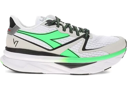 Мужские кроссовки Diadora Atomo V7000, бело-зелено-черные