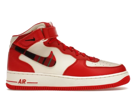 Мужские кроссовки Nike Air Force 1 Mid '07, кремовые/красные