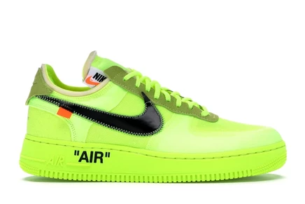 Мужские кроссовки Nike Air Force 1 Low Off-White, volt