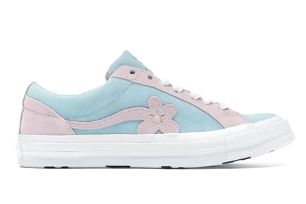 Мужские кеды Converse One Star Ox Golf Le Fleur, голубо-розовые