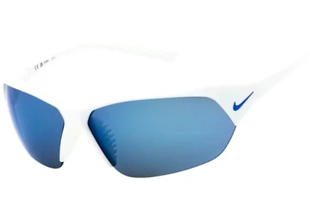 Унисекс солнцезащитные очки Nike Skylon Ace, прямоугольные, с оправой из пропионата, бело-серые
