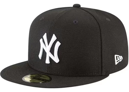 Мужская кепка New Era 59Fifty New York Yankees фиксированная, черная
