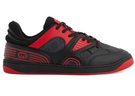 Мужские кроссовки Gucci Basket Low, черно-красные