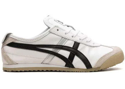 Мужские кеды Onitsuka Tiger Mexico 66, бело-серые/черные