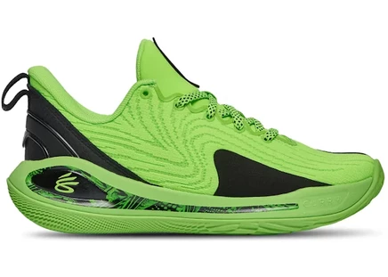 Детские кроссовки Under Armour Curry Flow 12, черно-зеленые
