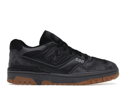 Мужские кроссовки New Balance 550, черно‑коричневые/белые