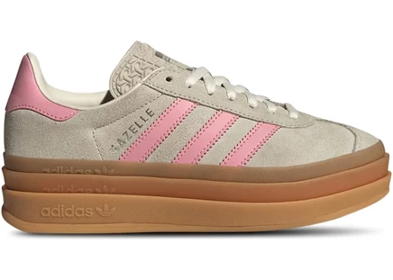Детские кроссовки Adidas Gazelle Bold GS, бежевый/полу-розовый/кремовый